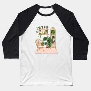 Bohemian Interior With Plants 2 Baseball T-Shirt